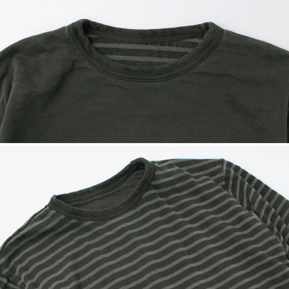 GOOD ON T-Shirts^/ Reversible Striped Long Sleeve Crew T-Shirt GOLT2407