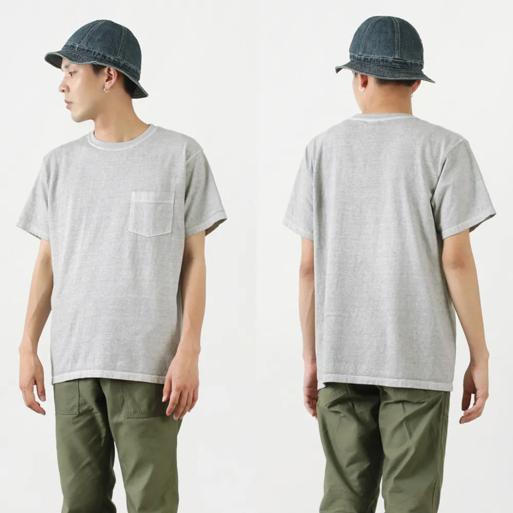 GOOD ON T-Shirts^/ Short Sleeve Basic Pocket Crew Neck T-Shirt