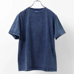 GOOD ON T-Shirts^/ Short Sleeve Heavy Crew Neck T-Shirt indigo