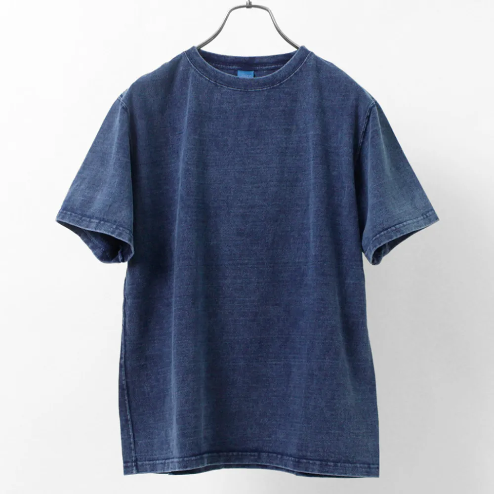 GOOD ON T-Shirts^/ Short Sleeve Heavy Crew Neck T-Shirt indigo