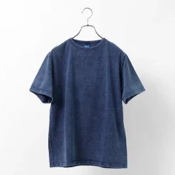 GOOD ON T-Shirts^/ Short Sleeve Heavy Crew Neck T-Shirt indigo