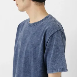 GOOD ON T-Shirts^/ Short Sleeve Heavy Crew Neck T-Shirt indigo