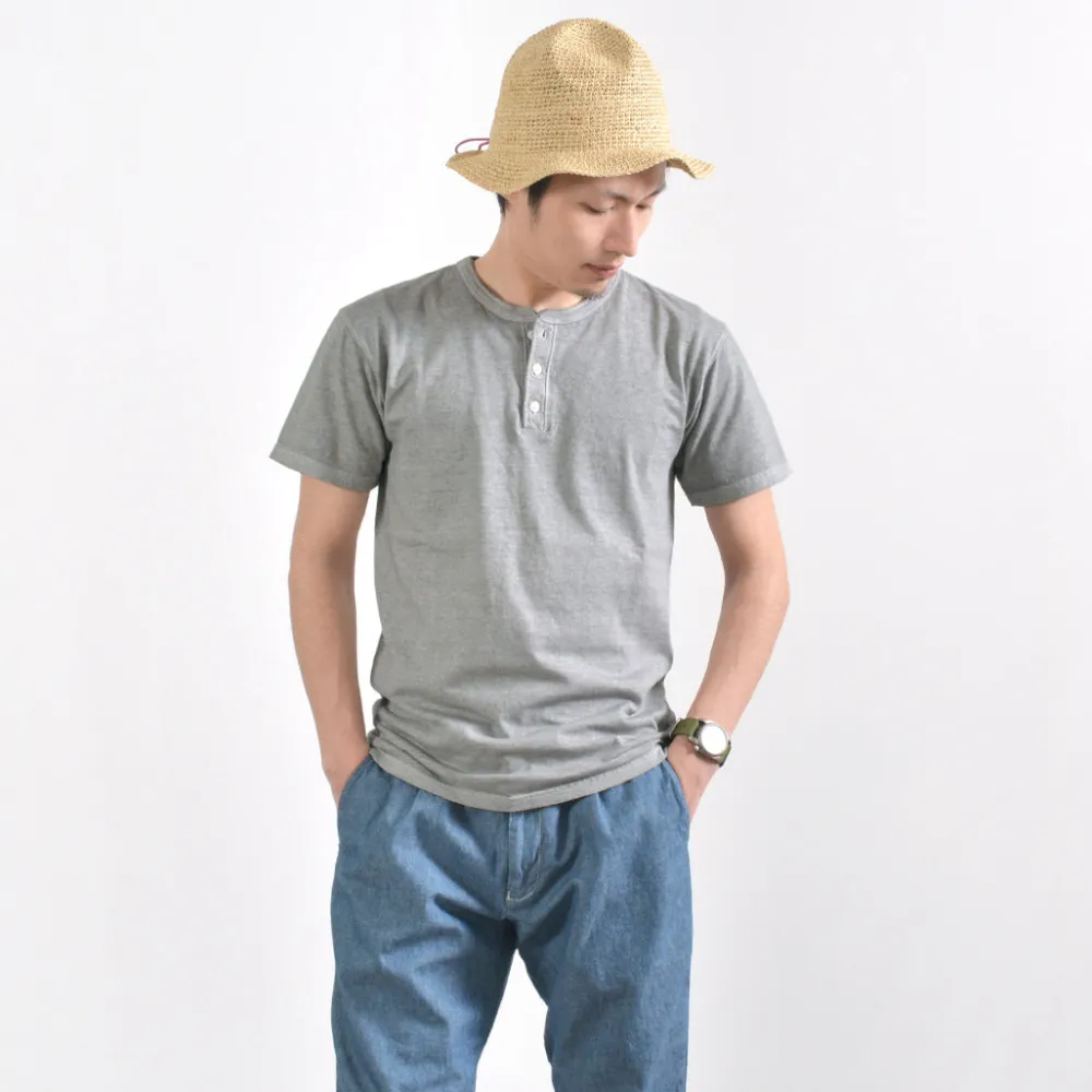 GOOD ON T-Shirts^/ Short sleeve henley neck T-shirt