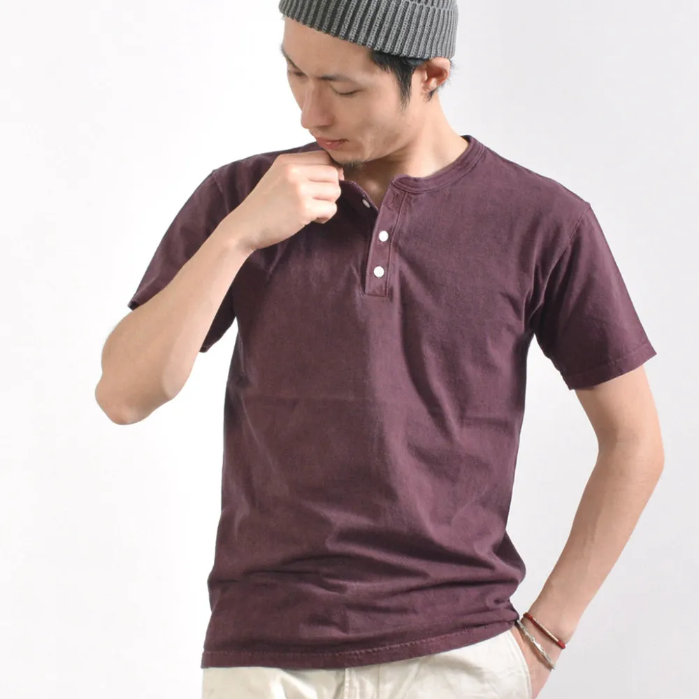 GOOD ON T-Shirts^/ Short sleeve henley neck T-shirt