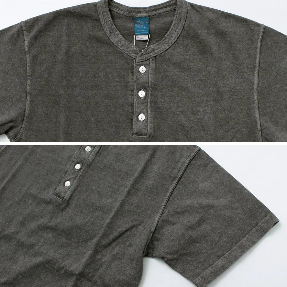 GOOD ON T-Shirts^/ Short sleeve henley neck T-shirt