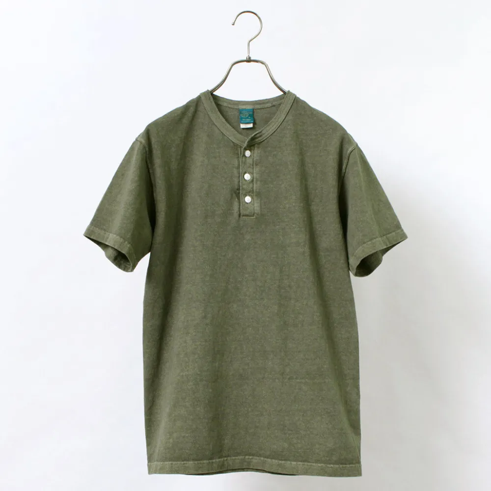 GOOD ON T-Shirts^/ Short sleeve henley neck T-shirt