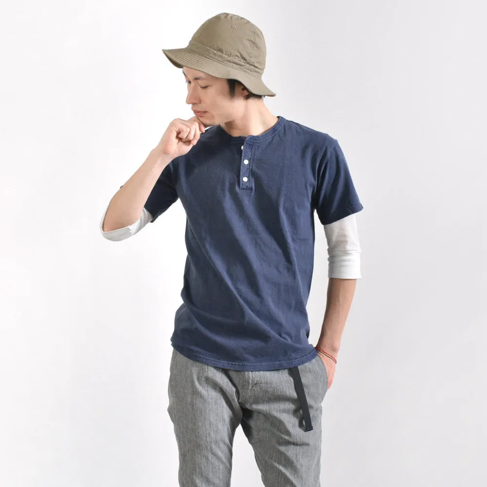 GOOD ON T-Shirts^/ Short sleeve henley neck T-shirt