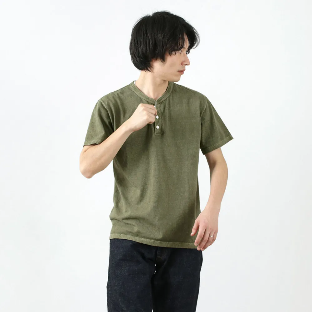 GOOD ON T-Shirts^/ Short sleeve henley neck T-shirt