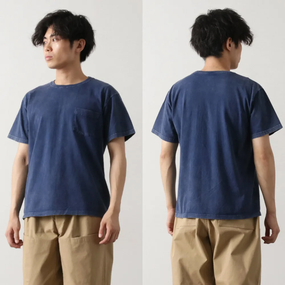 GOOD ON T-Shirts^/ Short Sleeve Pocket T-Shirt Vintage Dye