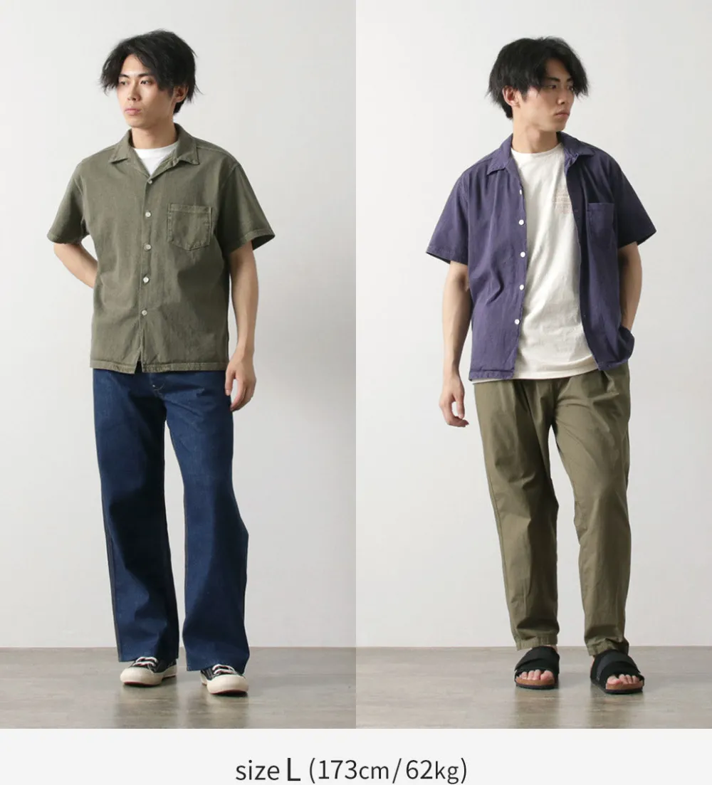GOOD ON Shirts^/ Short Sleeve TEE Open Collar Shirt