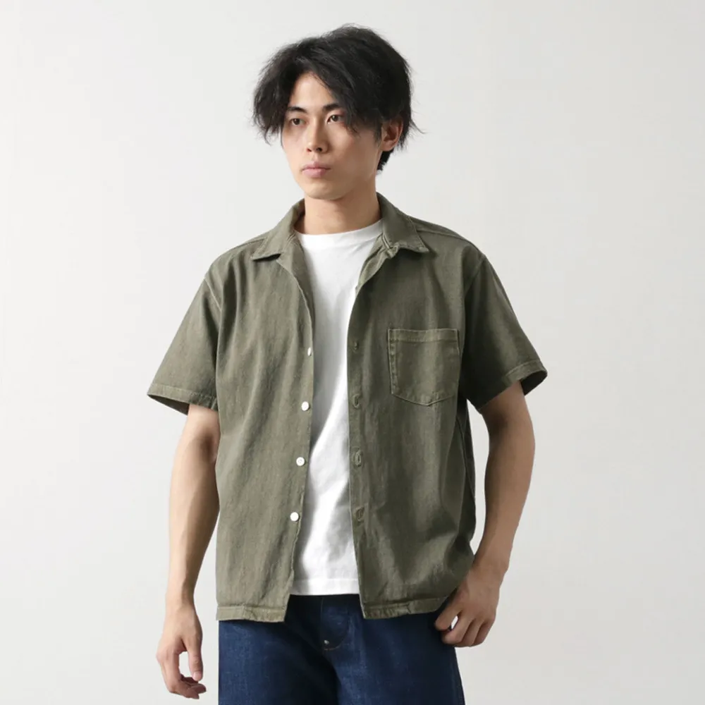 GOOD ON Shirts^/ Short Sleeve TEE Open Collar Shirt