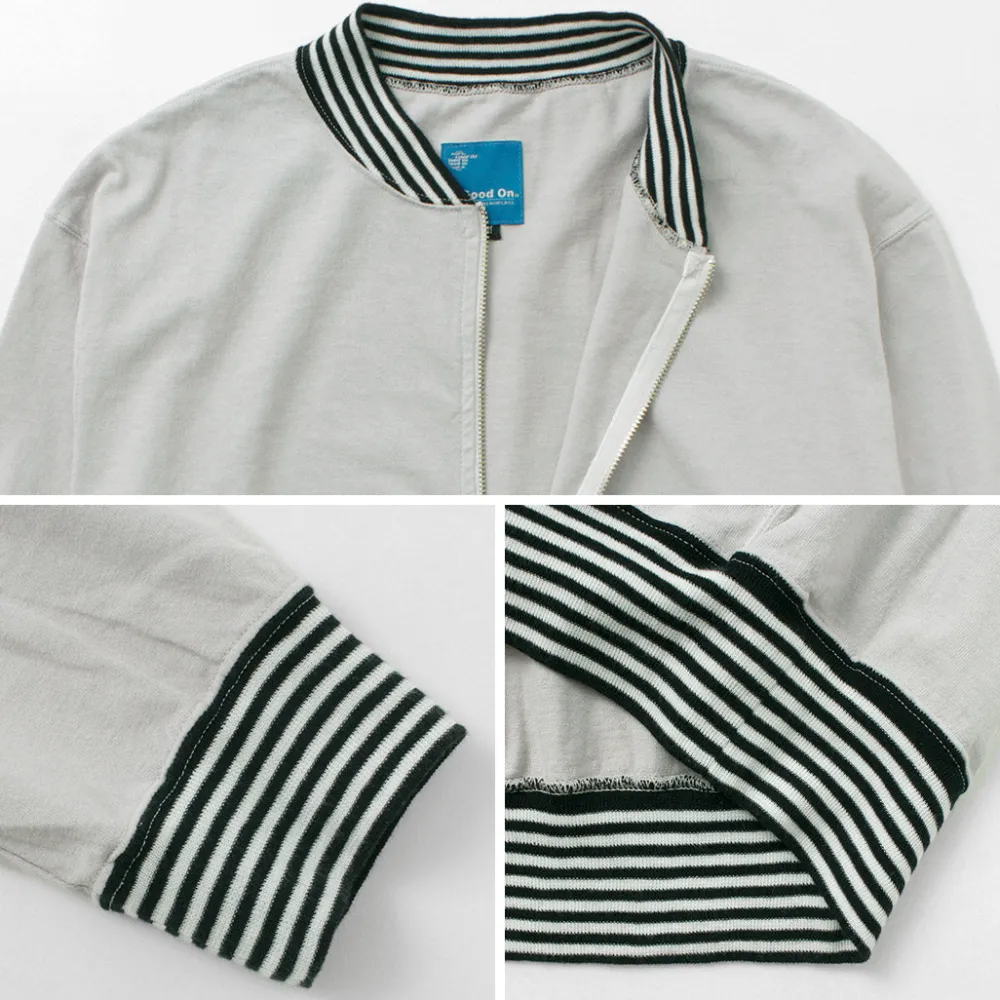 GOOD ON Jackets^/ Striped Rib Tee Track Jacket
