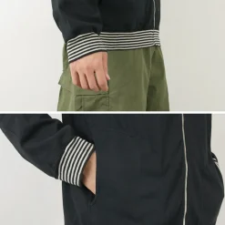 GOOD ON Jackets^/ Striped Rib Tee Track Jacket