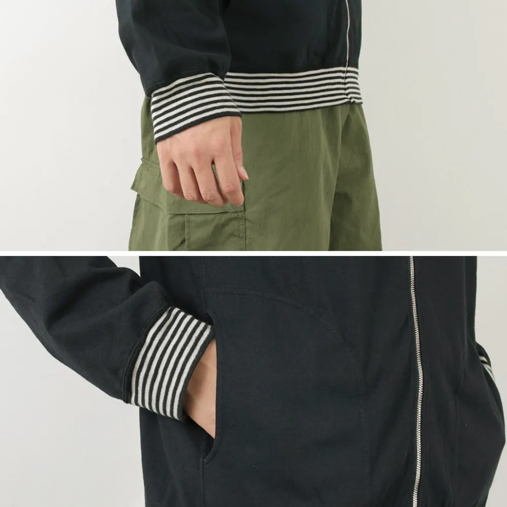 GOOD ON Jackets^/ Striped Rib Tee Track Jacket
