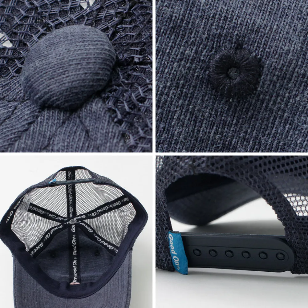 GOOD ON Hats^/ TEE mesh cap embroidery