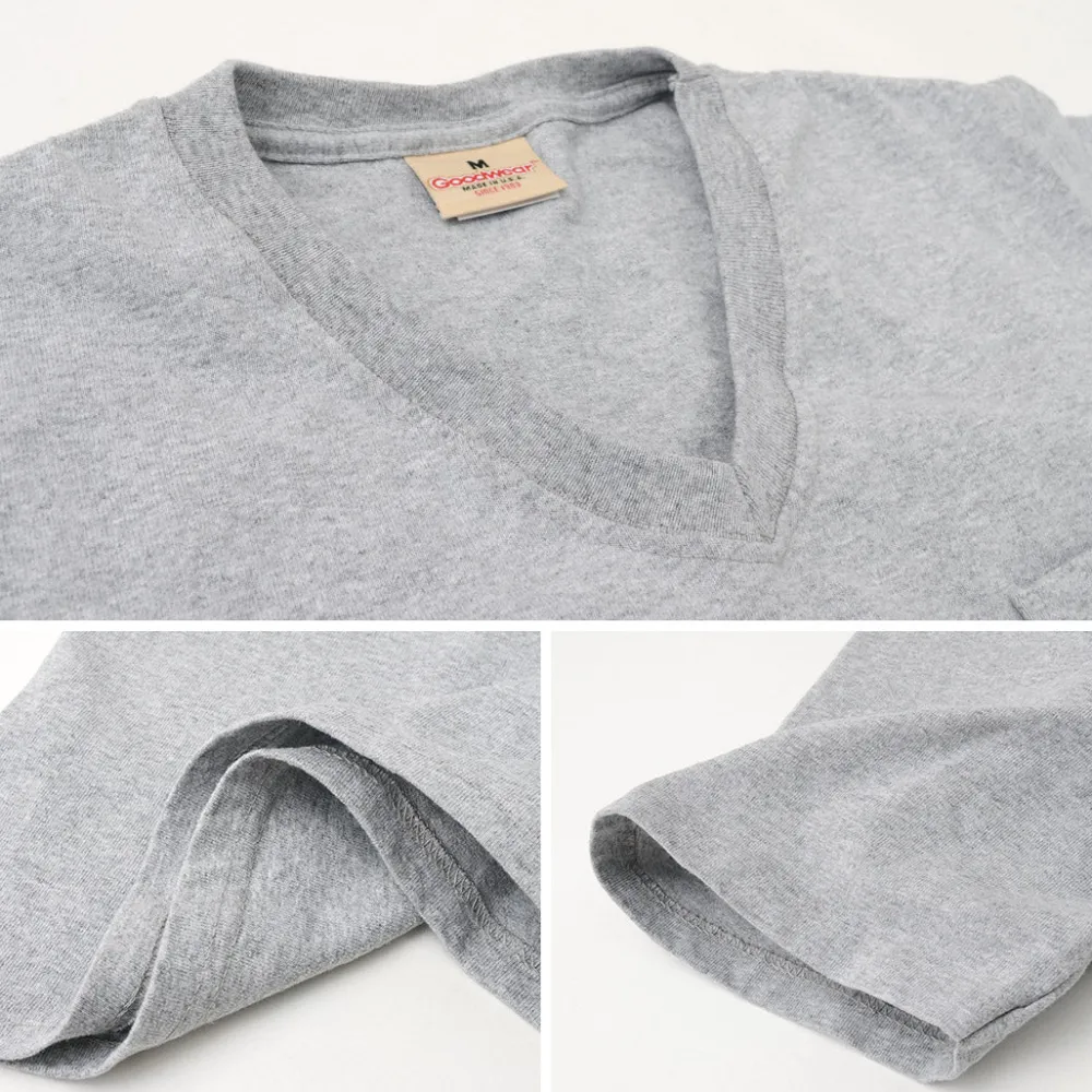 GOODWEAR T-Shirts^/ Coded short sleeve V-neck pocket T-shirt