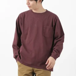 GOODWEAR T-Shirts^/ Crew Neck Pocket T-Shirt Long Sleeve