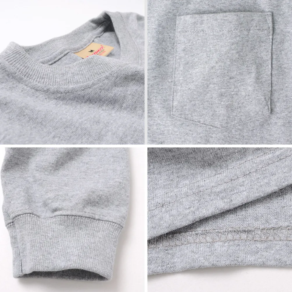GOODWEAR T-Shirts^/ Crew Neck Pocket T-Shirt Long Sleeve