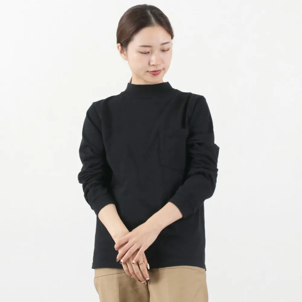 GOODWEAR T-Shirts^/ Long Sleeve Mock Neck Pocket T-Shirt