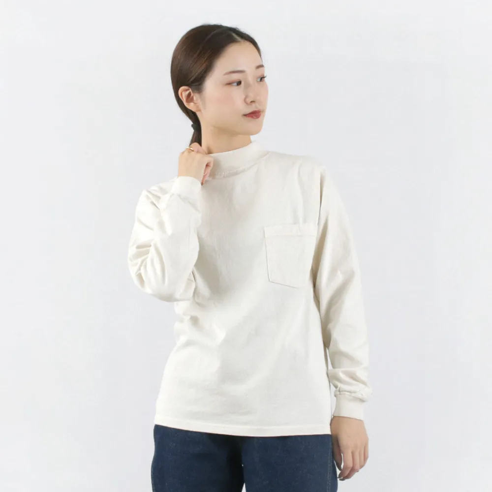GOODWEAR T-Shirts^/ Long Sleeve Mock Neck Pocket T-Shirt