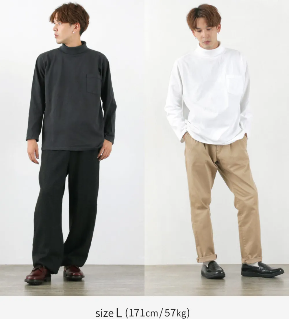 GOODWEAR T-Shirts^/ Long Sleeve Turtle Neck Pocket Tee