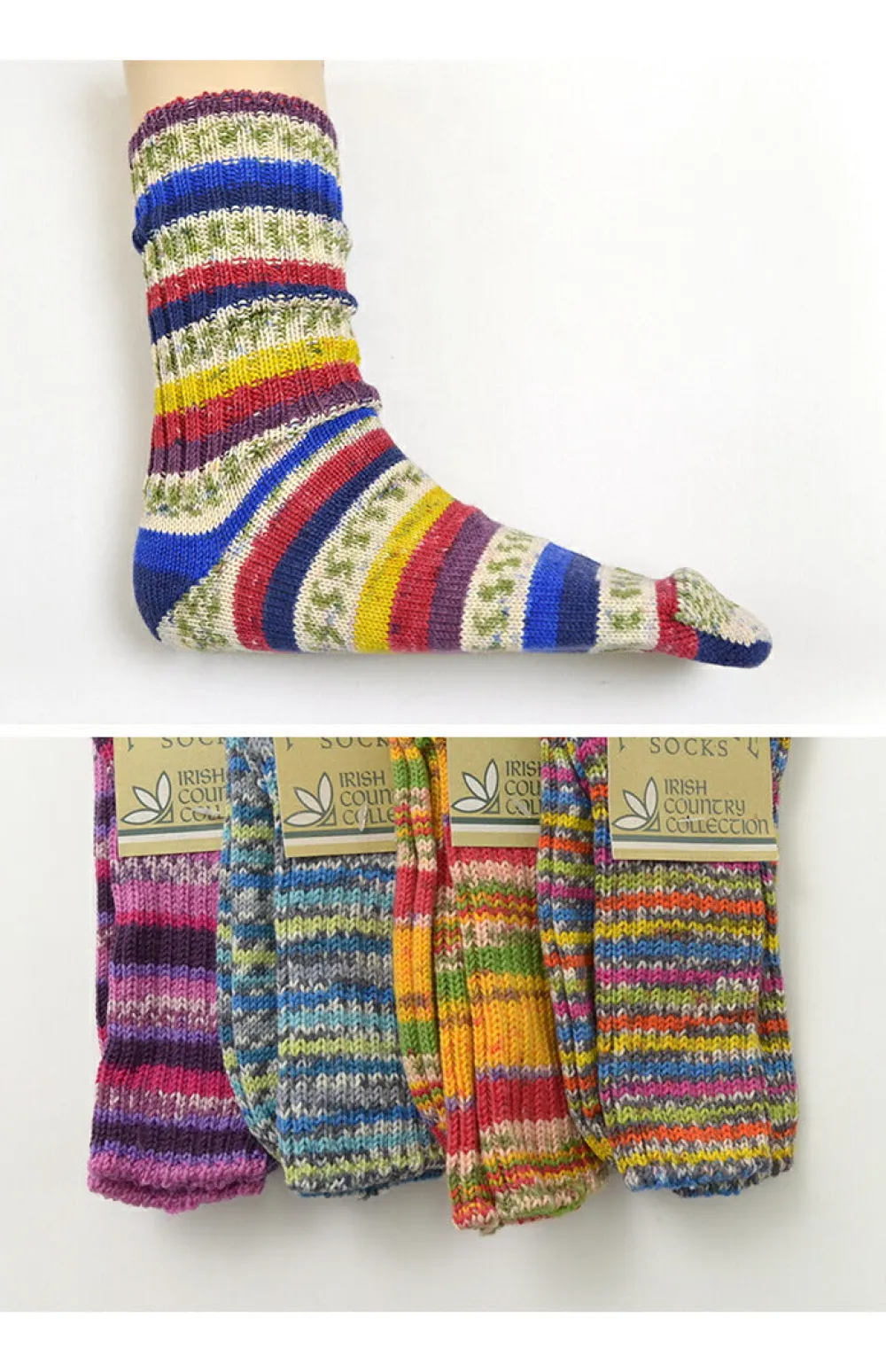 GRANGE CRAFT Socks^/ Fair Isle Wool Socks