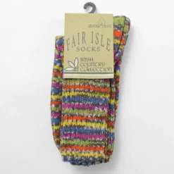 GRANGE CRAFT Socks^/ Fair Isle Wool Socks