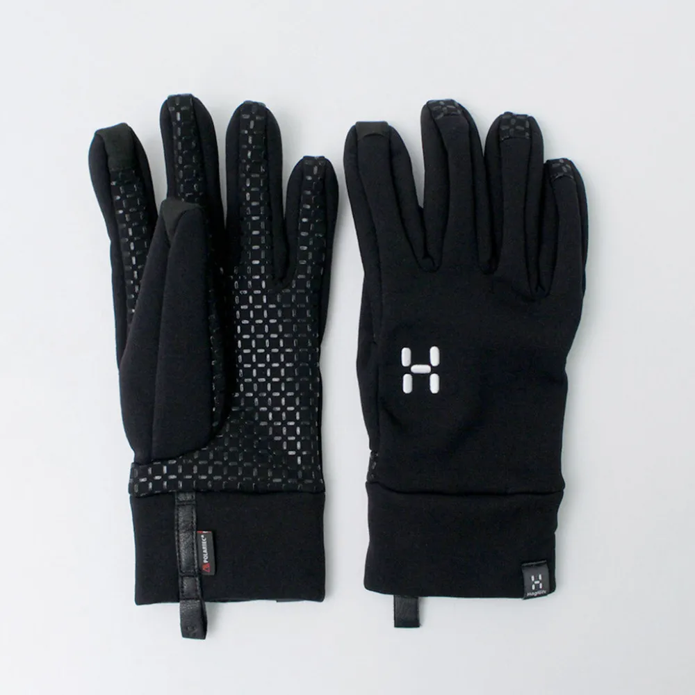 HAGLOFS Gloves^/ Power Stretch Grip Gloves black