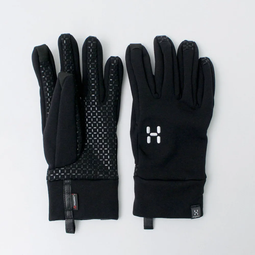 HAGLOFS Gloves^/ Power Stretch Grip Gloves black