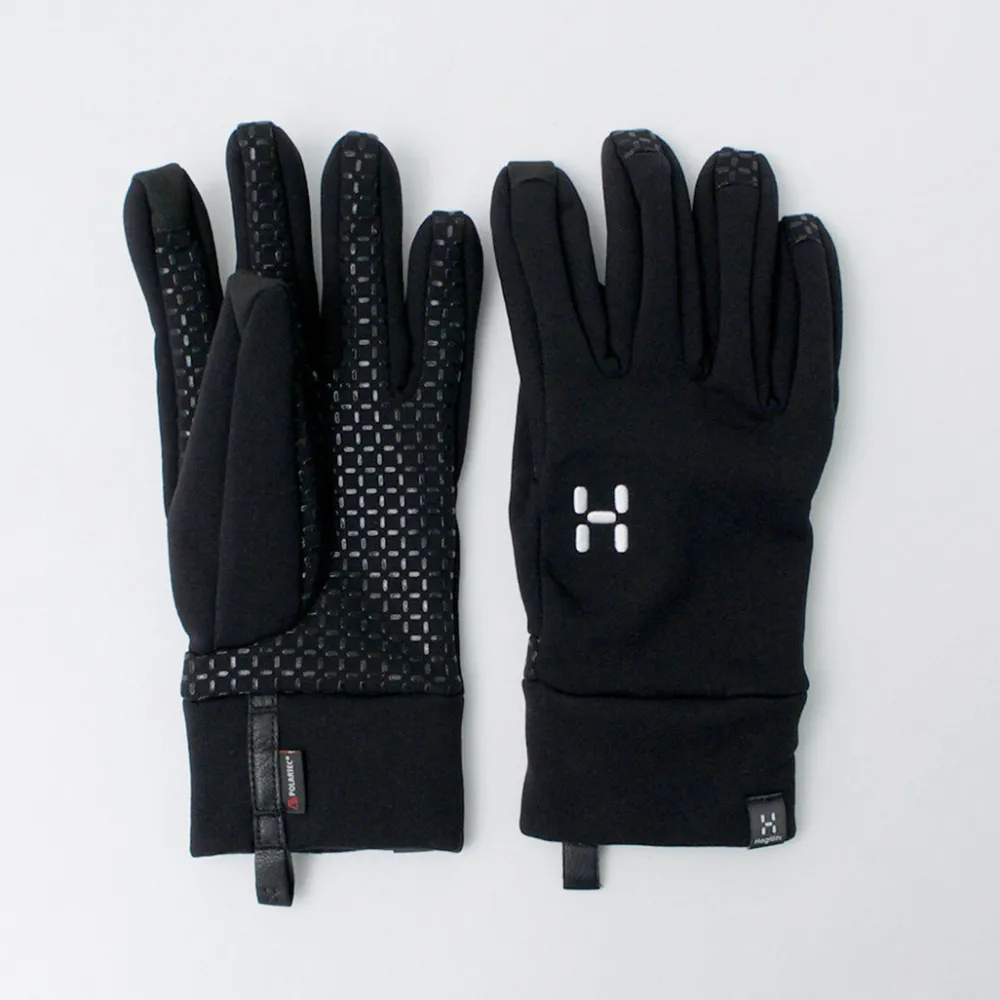 HAGLOFS Gloves^/ Power Stretch Grip Gloves black