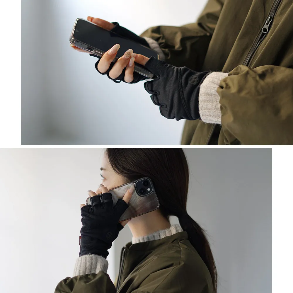 HANDSON GRIP Gloves^/ Hobo Half Grid black