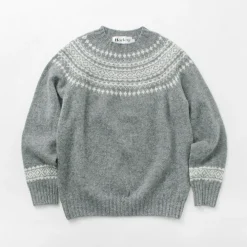 HARLEY OF SCOTLAND Knits^/ Fair Isle Crew Neck Sweater