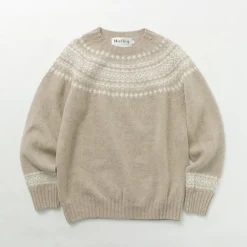 HARLEY OF SCOTLAND Knits^/ Fair Isle Crew Neck Sweater