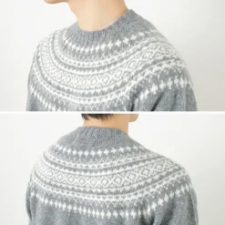 HARLEY OF SCOTLAND Knits^/ Fair Isle Crew Neck Sweater