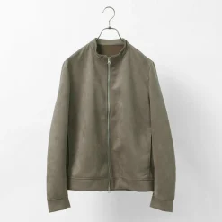 HARRISS Jackets^/ Knit Suede Double Zip Riders