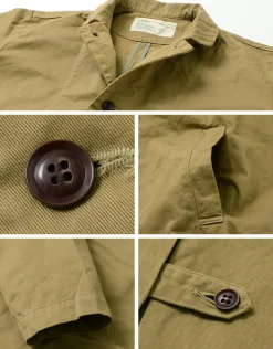HARVESTY Coats^/ Chino Cloth Overcoat