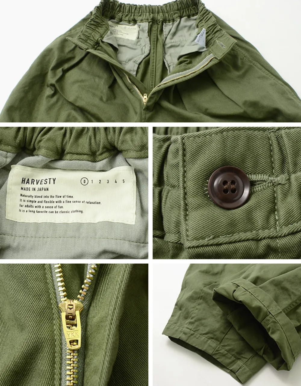 HARVESTY Trousers^/ Cotton Chino Circus Pants