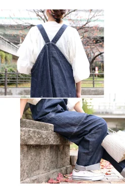HARVESTY Trousers^/ Overalls / 10oz Non-Faded Denim one-wash