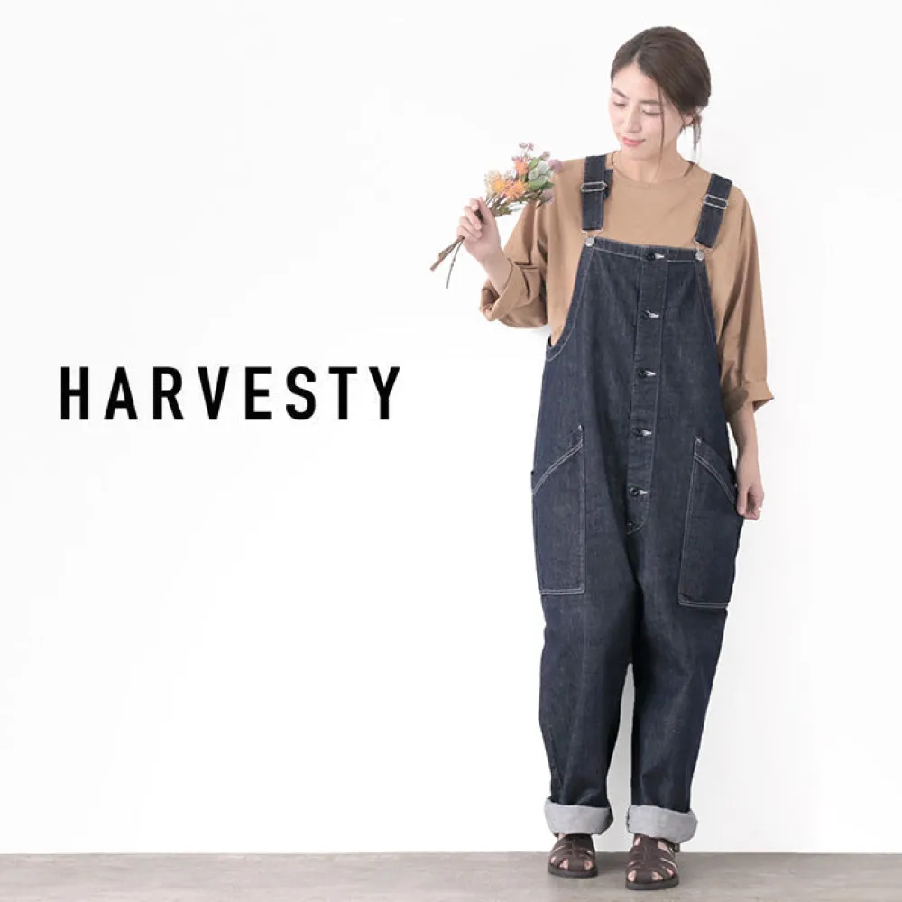 HARVESTY Trousers^/ Overalls / 10oz Non-Faded Denim one-wash