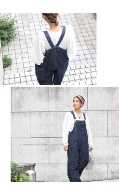 HARVESTY Trousers^/ Overalls / 10oz Non-Faded Denim one-wash