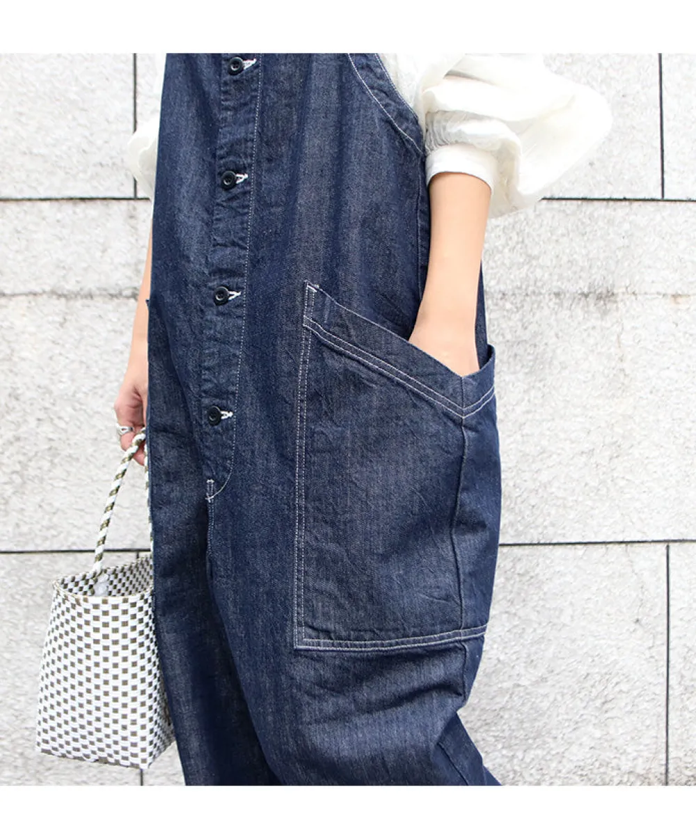 HARVESTY Trousers^/ Overalls / 10oz Non-Faded Denim one-wash