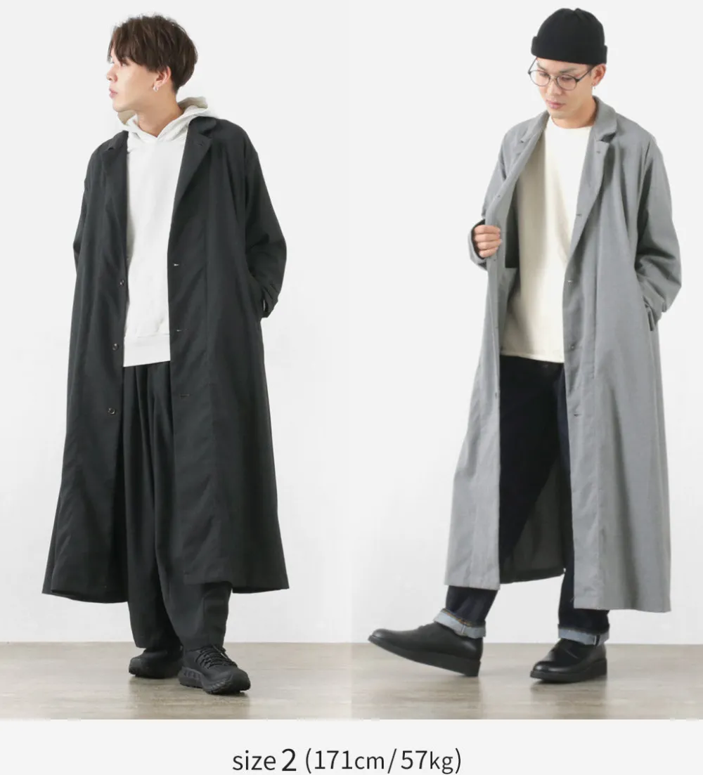 HARVESTY Coats^/ Overcoat Long coat