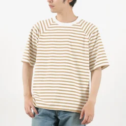 HAVE A GOOD DAY T-Shirts^/ Stripe Loose Short Sleeve T-Shirt
