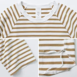 HAVE A GOOD DAY T-Shirts^/ Stripe Loose Short Sleeve T-Shirt