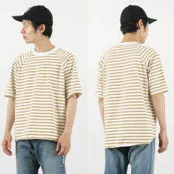 HAVE A GOOD DAY T-Shirts^/ Stripe Loose Short Sleeve T-Shirt