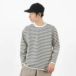 HAVE A GOOD DAY T-Shirts^/ Striped Loose Long Sleeve T-Shirt