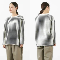 HAVE A GOOD DAY T-Shirts^/ Striped Loose Long Sleeve T-Shirt