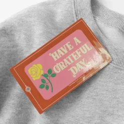 HAVE A GRATEFUL DAY Sweatshirts^/ Box Logo Sweatshirt lightgrey