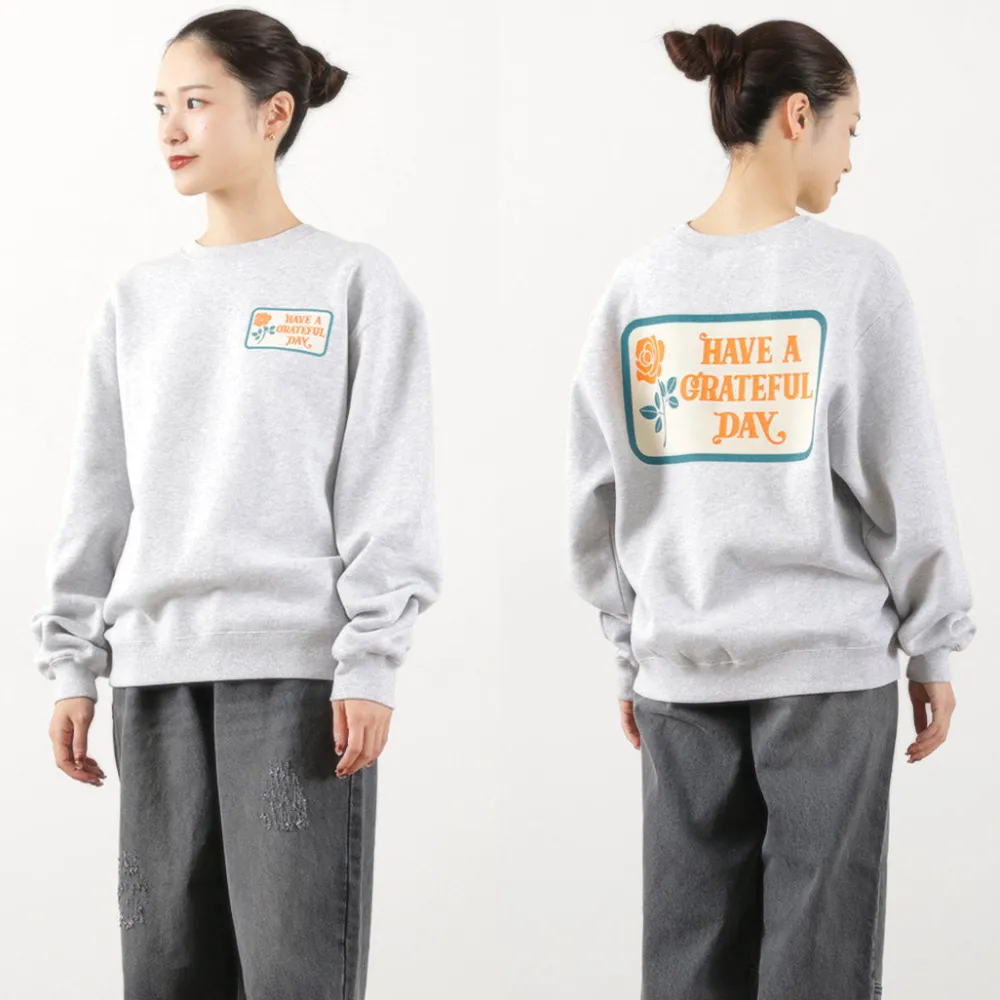 HAVE A GRATEFUL DAY Sweatshirts^/ Box Logo Sweatshirt lightgrey