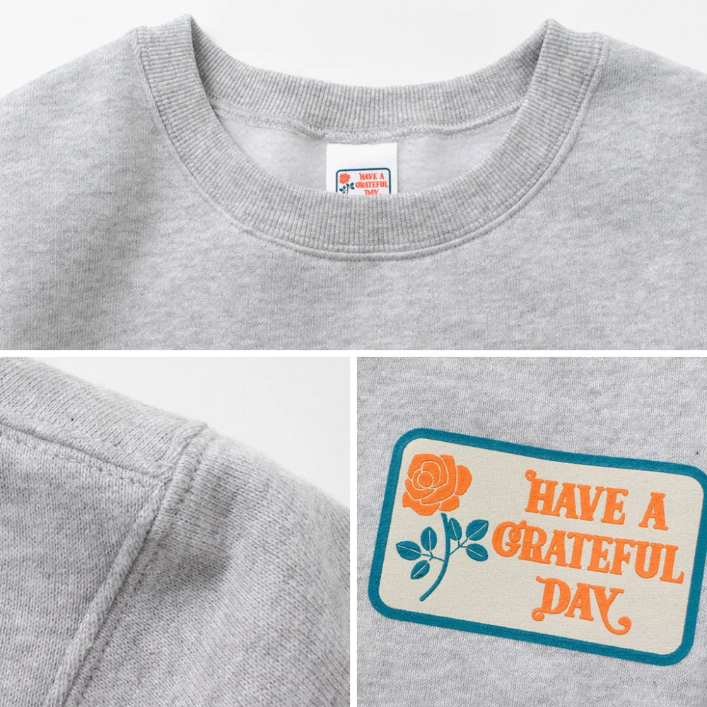 HAVE A GRATEFUL DAY Sweatshirts^/ Box Logo Sweatshirt lightgrey